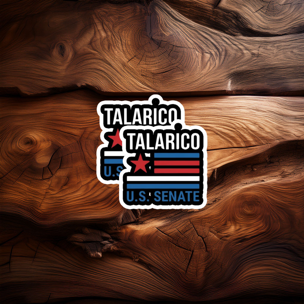 Bold Retro Stripes Campaign Decal — James Talarico Sticker