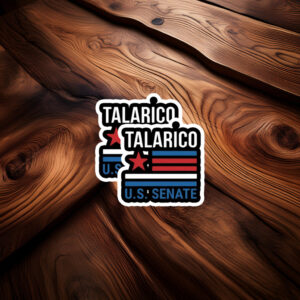 Bold Retro Stripes Campaign Decal — James Talarico Sticker