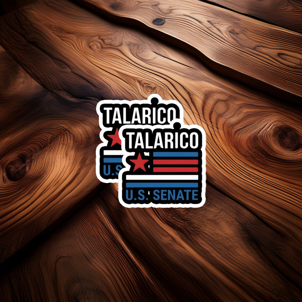 Bold Retro Stripes Campaign Decal — James Talarico Sticker