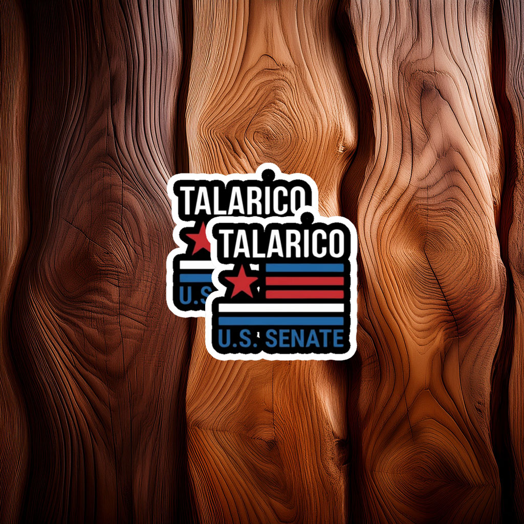 Bold Retro Stripes Campaign Decal — James Talarico Sticker