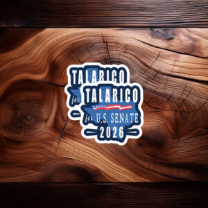 Distressed Flag Splash Voter Vinyl — James Talarico Sticker