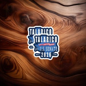 Distressed Flag Splash Voter Vinyl — James Talarico Sticker