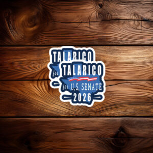 Distressed Flag Splash Voter Vinyl — James Talarico Sticker