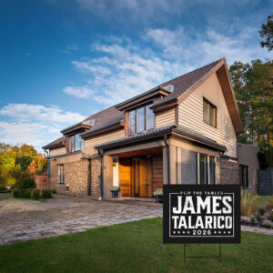 Flip The Tables 2026 Star Political Poster - James Talarico yard sign
