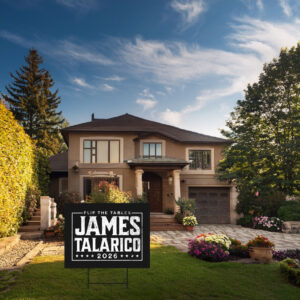 Flip The Tables 2026 Star Political Poster - James Talarico yard sign