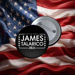Flip The Tables James Talarico 2026 Pin