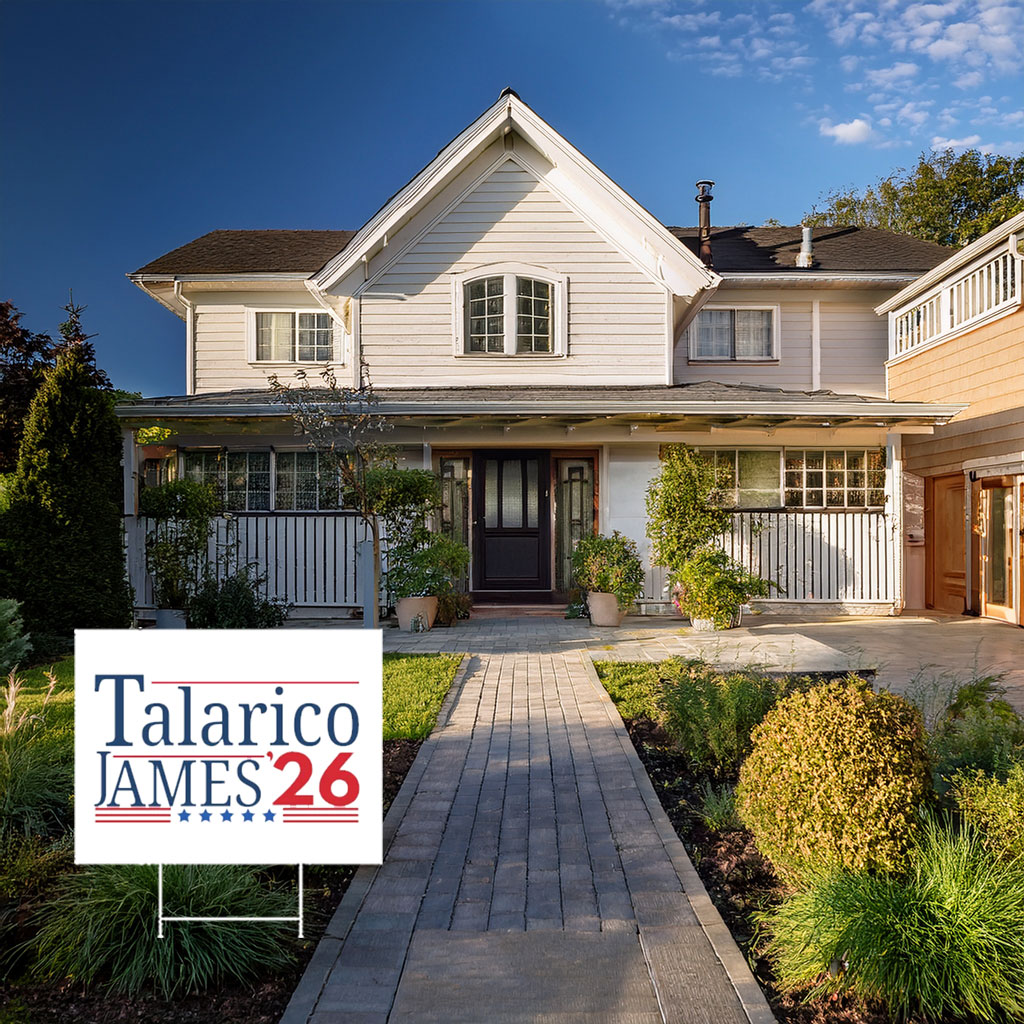 Grassroots Campaign Weatherproof Garden Sign — James Talarico Yard Sign