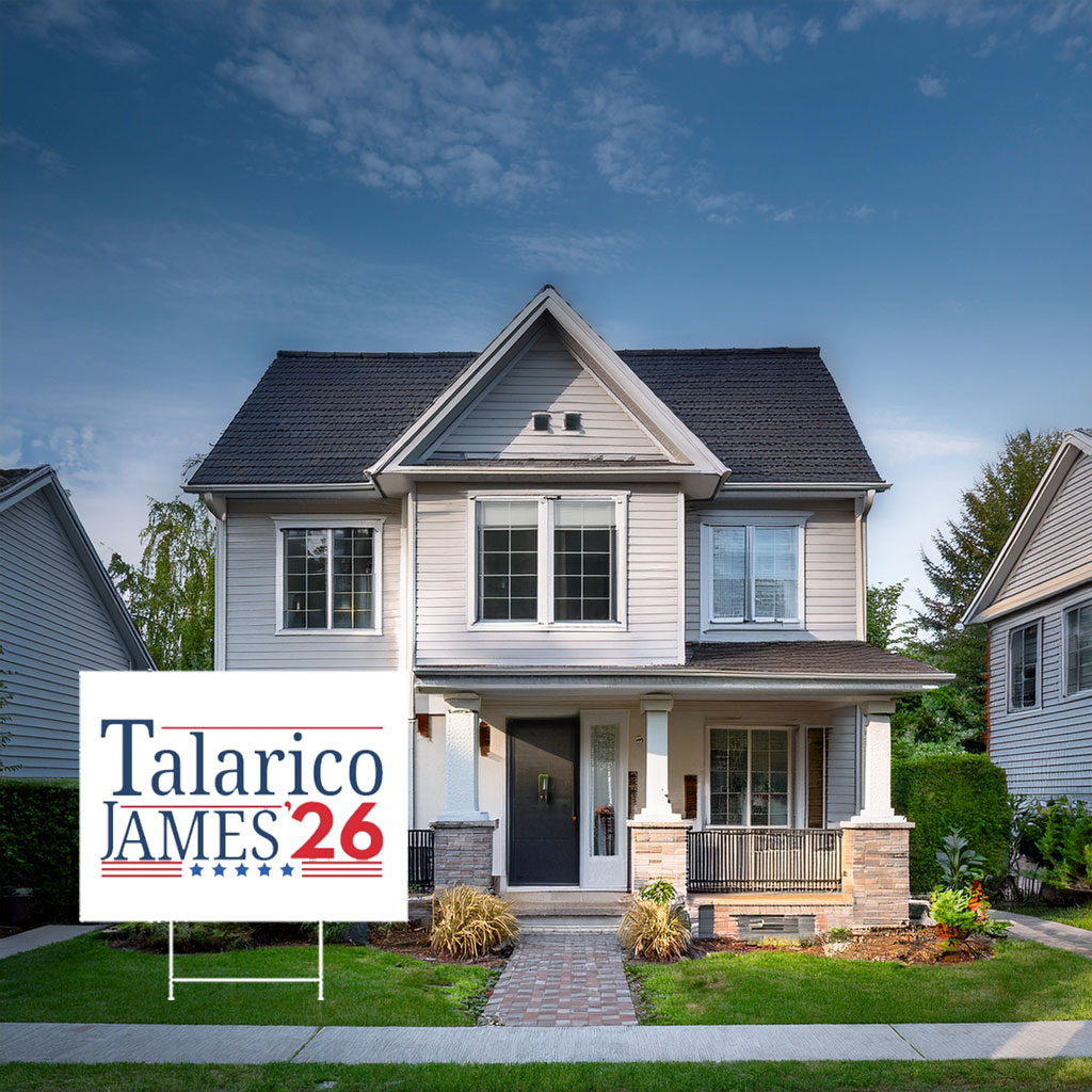 Grassroots Campaign Weatherproof Garden Sign — James Talarico Yard Sign
