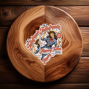 I'm a Talafreako Flipping Tables Sticker