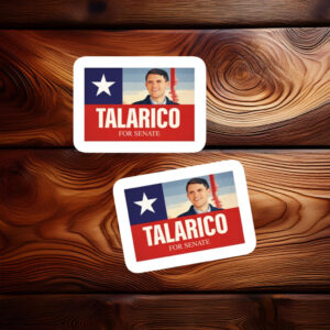 James Talarico For Senate Patriotic Portrait Sticker