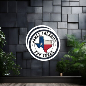 James Talarico For Texas Circular Emblem Sticker