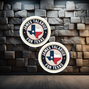 James Talarico For Texas Map Circular Sticker