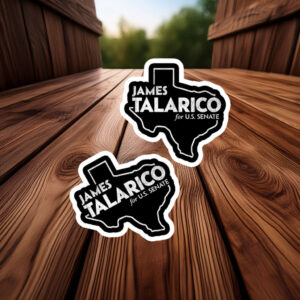 James Talarico For U.S. Senate Texas Map Sticker