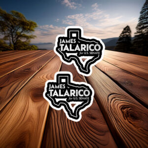 James Talarico For U.S. Senate Texas Silhouette Sticker