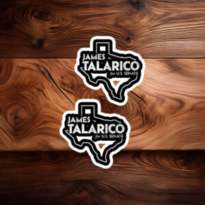 James Talarico For U.S. Senate Texas Silhouette Sticker