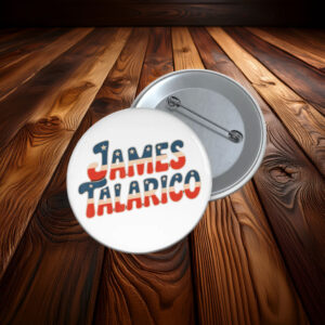 James Talarico Patriotic Retro Lettering Pin