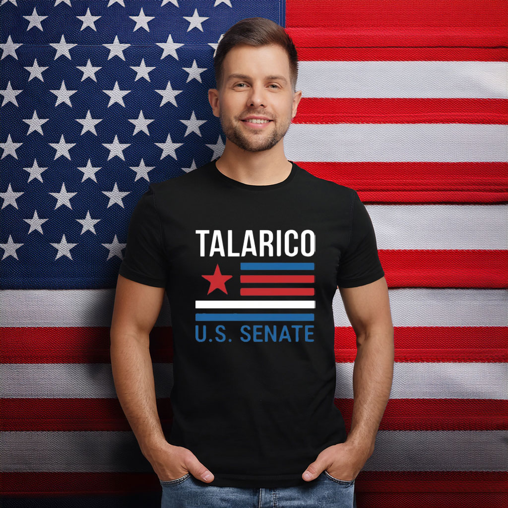 James Talarico T-Shirt - Bold Flag Stripes Senate Tee