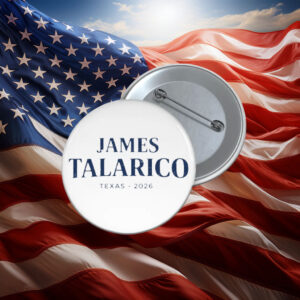 James Talarico Texas 2026 Button