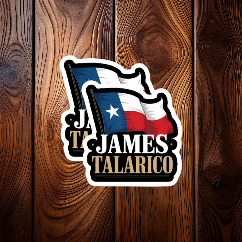 James Talarico Texas Flag Campaign Sticker