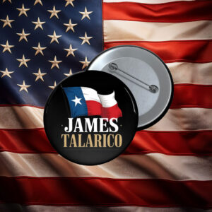 James Talarico Texas Flag Supporter Button