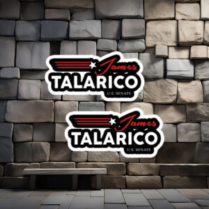 James Talarico U.S. Senate Retro Script Sticker