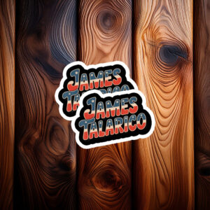 James Talarico Vintage Patriotic Name Sticker