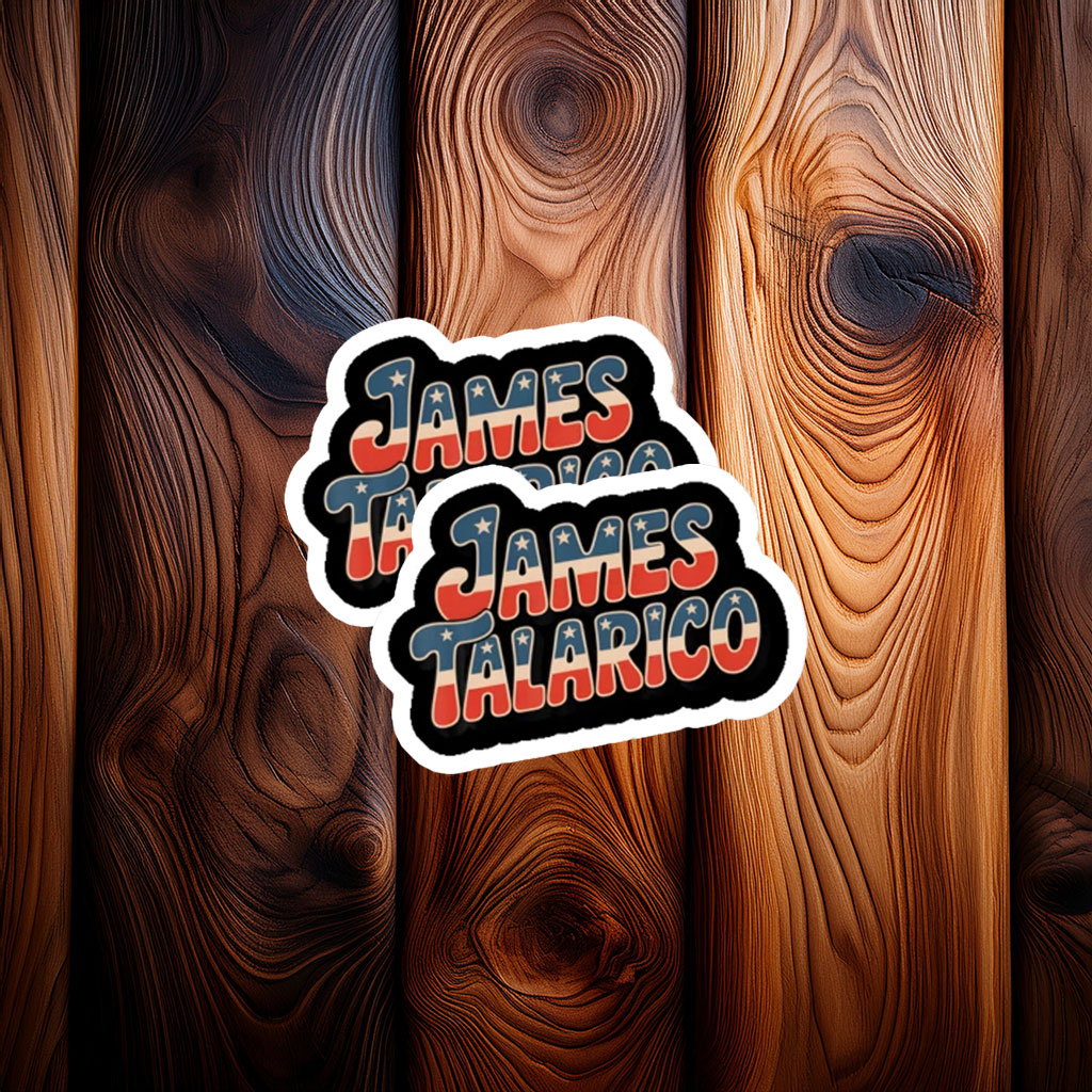 James Talarico Vintage Patriotic Name Sticker