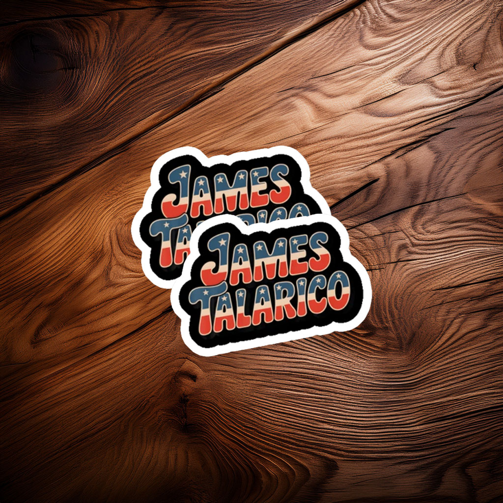 James Talarico Vintage Patriotic Name Sticker