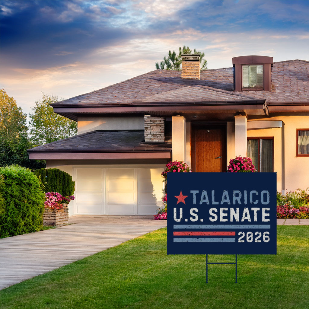 James Talarico Yard Sign U.S. Senate 2026 Lawn Sign