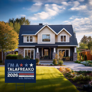 I'm A Talafreako James Talarico 2026 Yard Sign Funny Political Lawn Sign