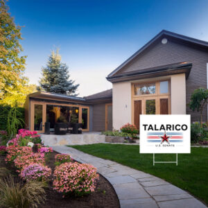 Minimalist White Patriotic Star Voter Board — James Talarico Yard Sign
