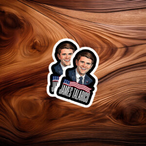 Official Candidate Photo Banner Badge — James Talarico Sticker