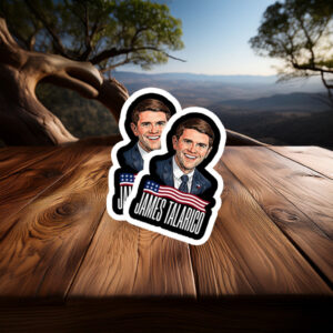 Official Candidate Photo Banner Badge — James Talarico Sticker