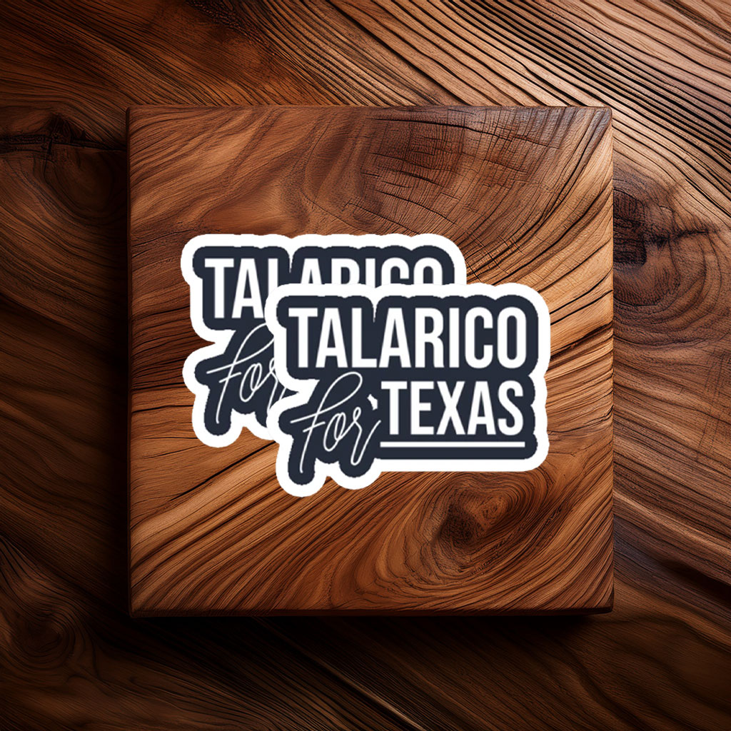 State Election Minimalist Quote Merch — James Talarico Sticker