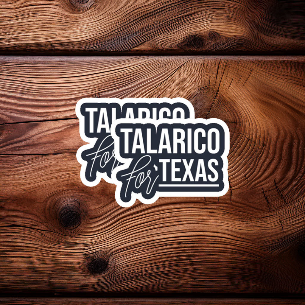 State Election Minimalist Quote Merch — James Talarico Sticker