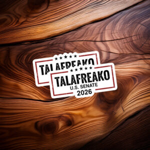 Talafreako U.S. Senate 2026 Patriotic Border Sticker