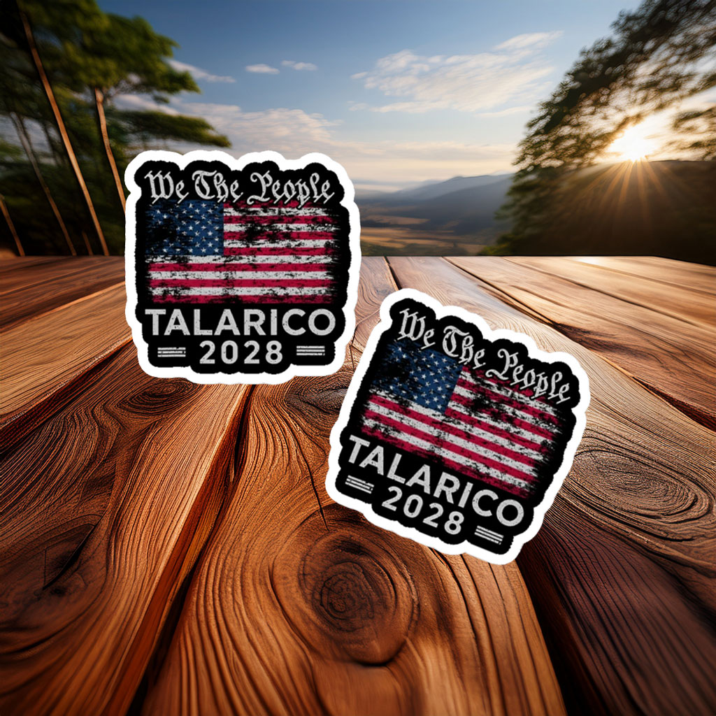 Talarico 2028 We The People Patriotic Flag Sticker
