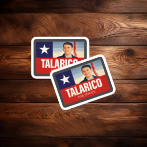 Talarico For Senate Texas Portrait Sticker