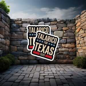 Talarico For Texas 2026 Block Font Sticker
