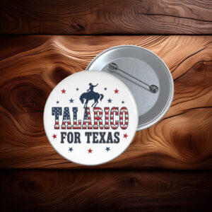 Talarico For Texas Cowboy Patriotic Pin