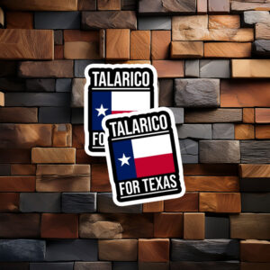 Talarico For Texas Flag Logo Sticker