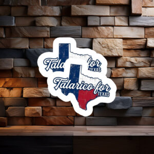 Talarico For Texas Map Silhouette Sticker