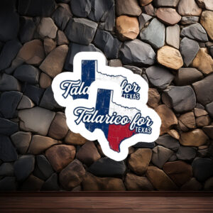 Talarico For Texas Map Silhouette Sticker