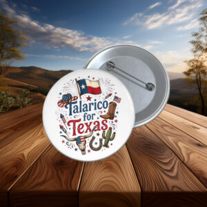 Talarico For Texas Western Patriotic Pin