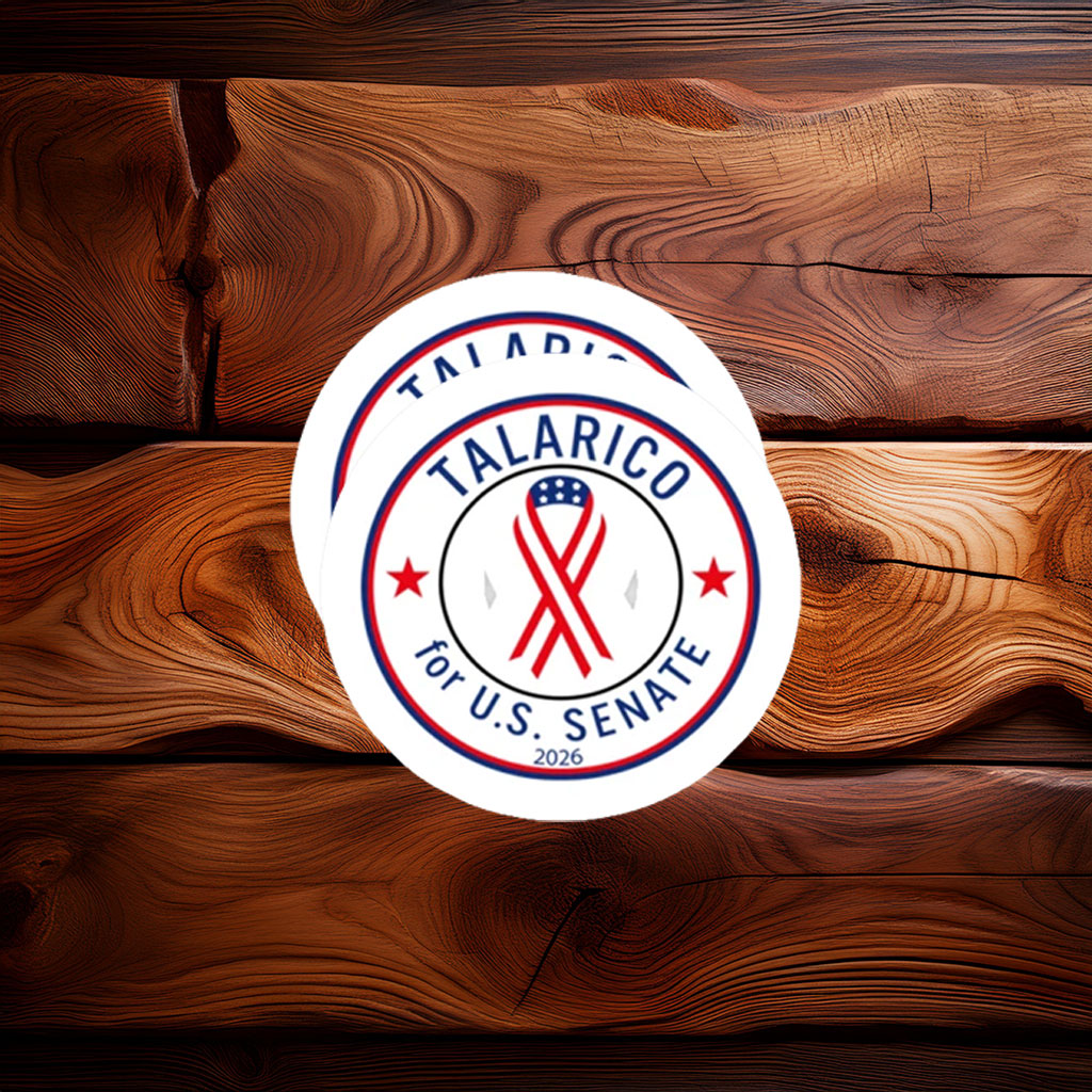 Talarico For U.S. Senate 2026 Round Campaign Sticker