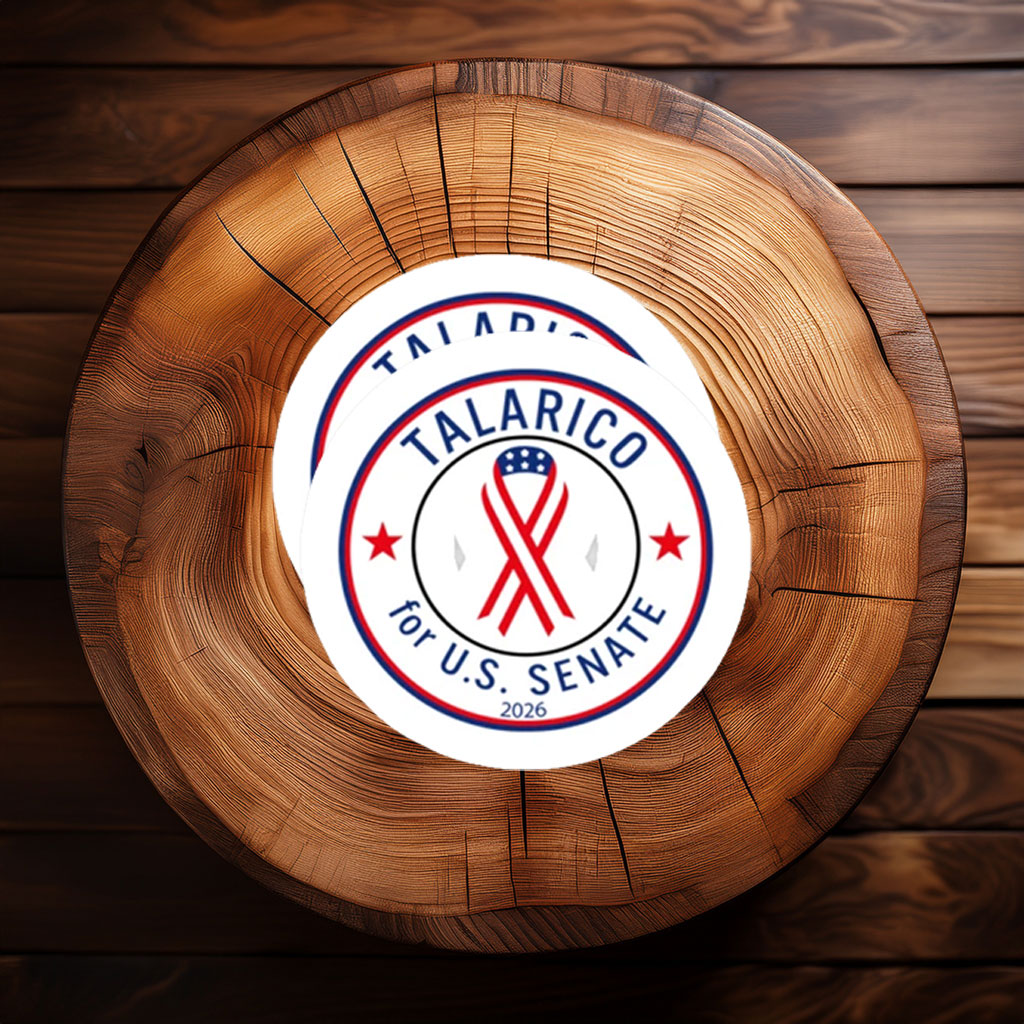 Talarico For U.S. Senate 2026 Round Campaign Sticker