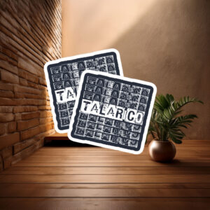 Talarico Retro Repeat Pattern Grid Sticker