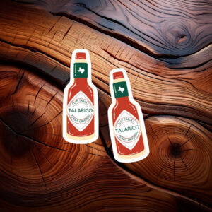 Talarico Texas Original Sauce Flip Tables Sticker