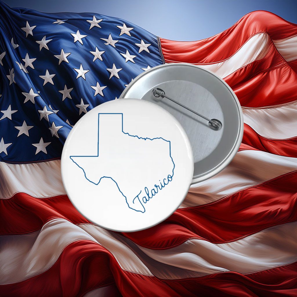 Talarico Texas Outline Pin