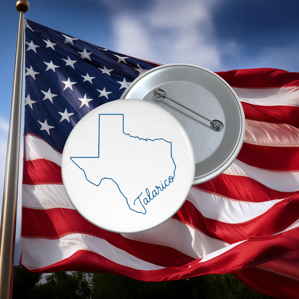 Talarico Texas Outline Pin
